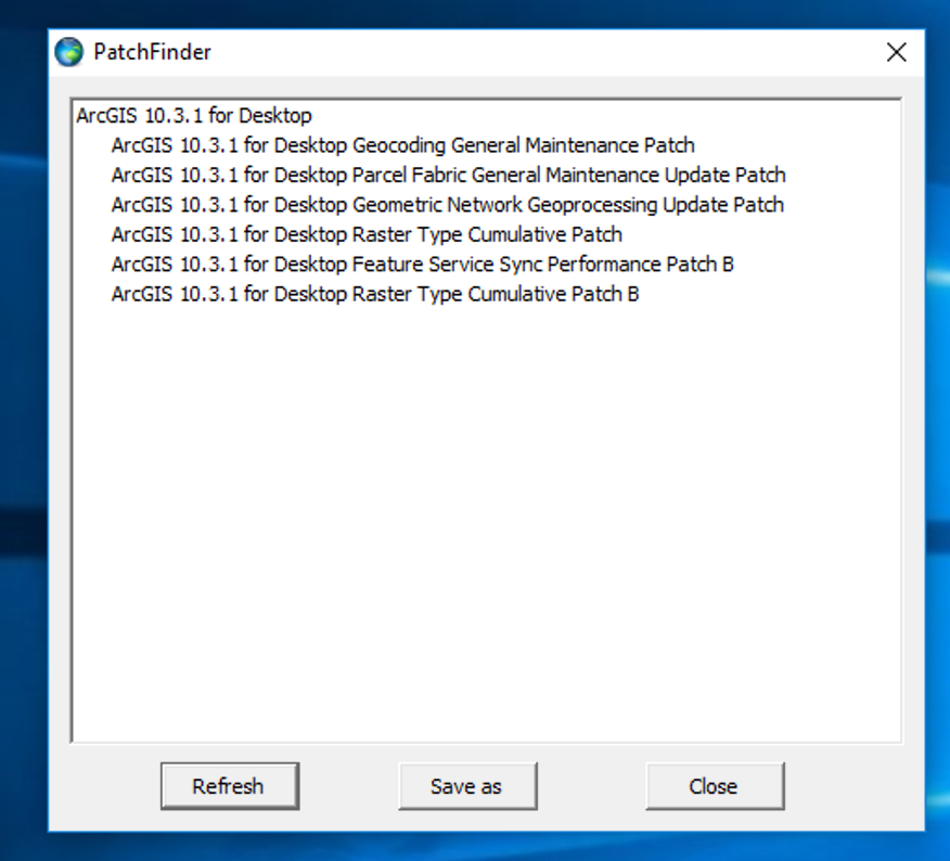 Patches identified with patchfinder.